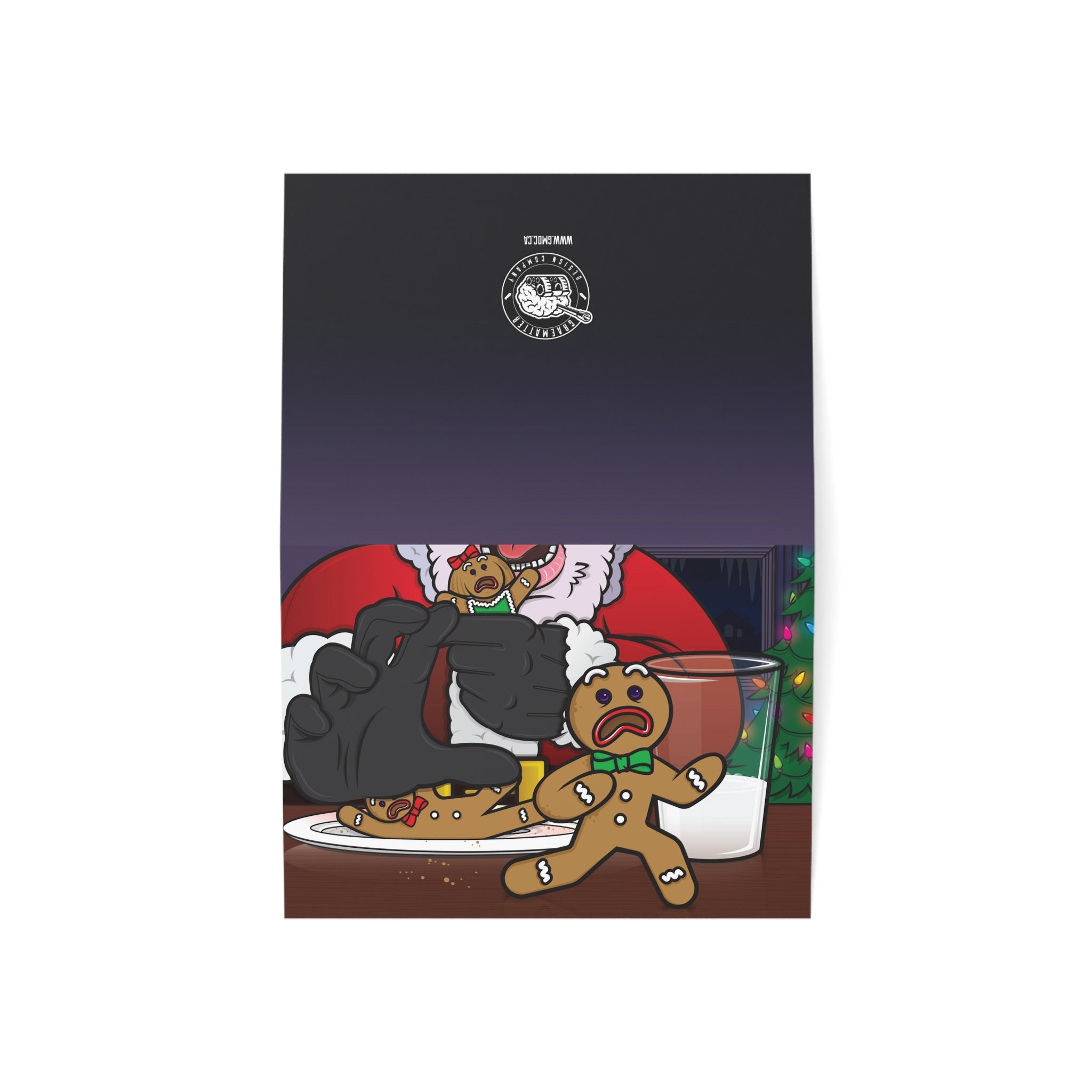Gingerbread Escape Holiday Greeting Card