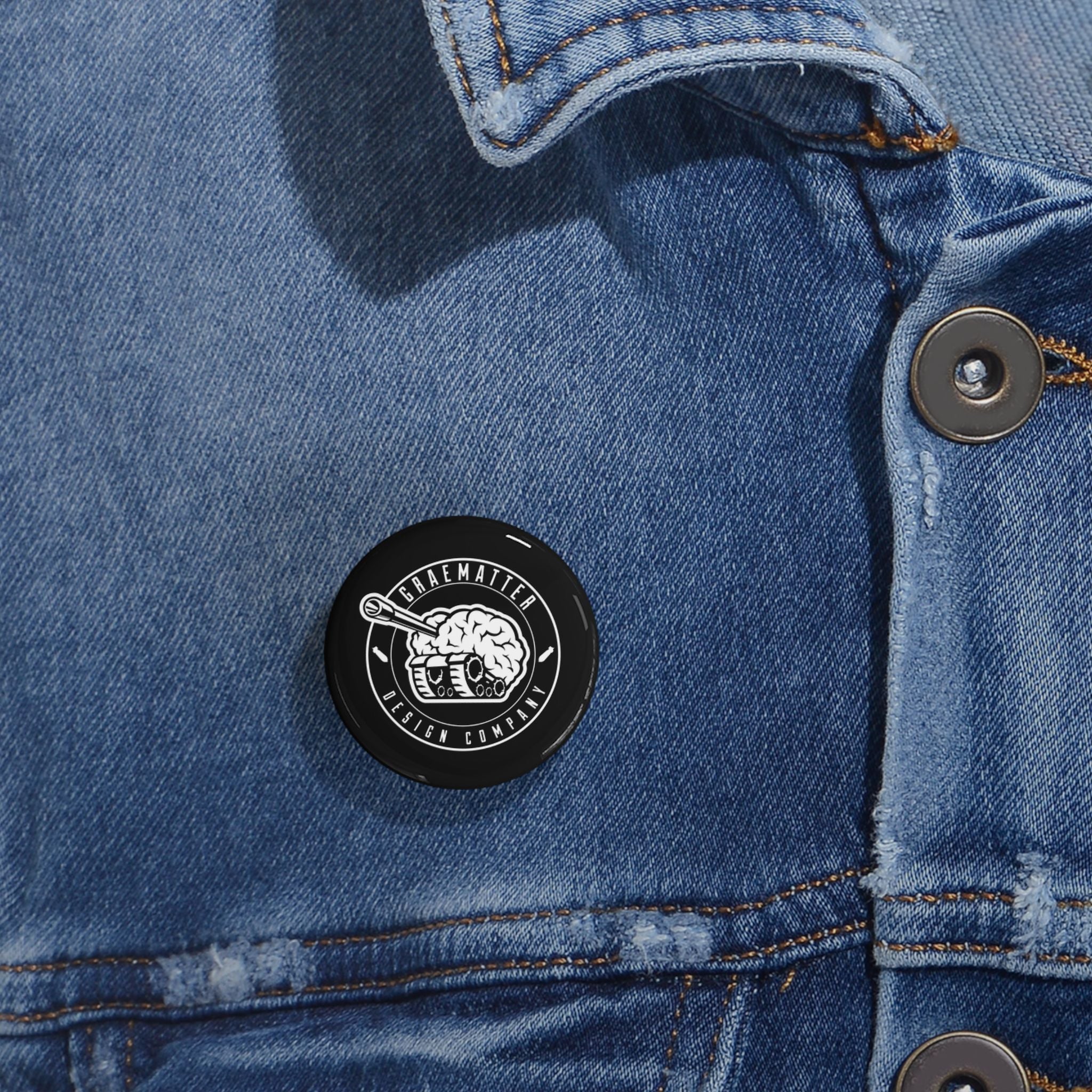 Round Pin — Graematter Design Company Logo Enamel Button