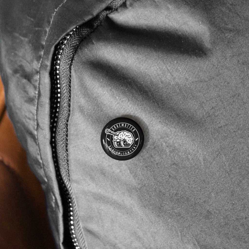 Round Pin — Graematter Design Company Logo Enamel Button
