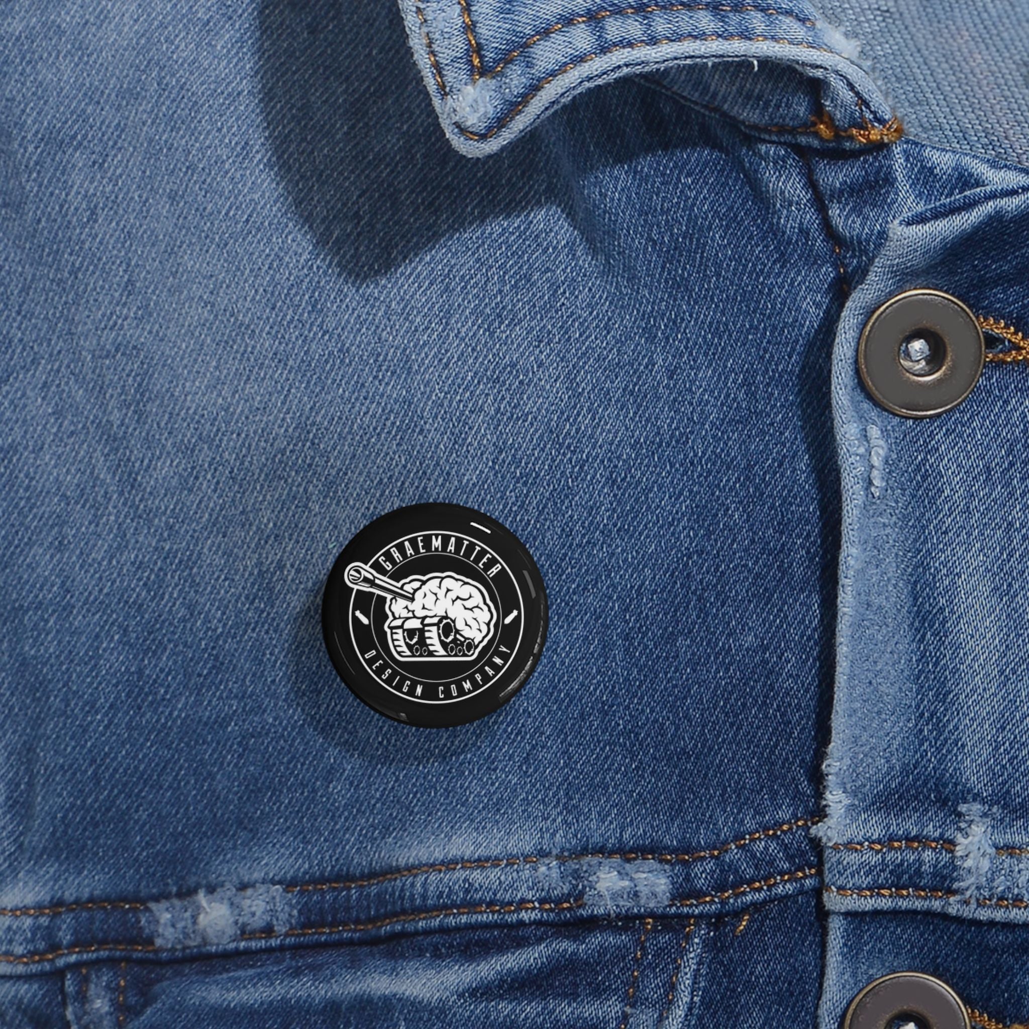 Round Pin — Graematter Design Company Logo Enamel Button