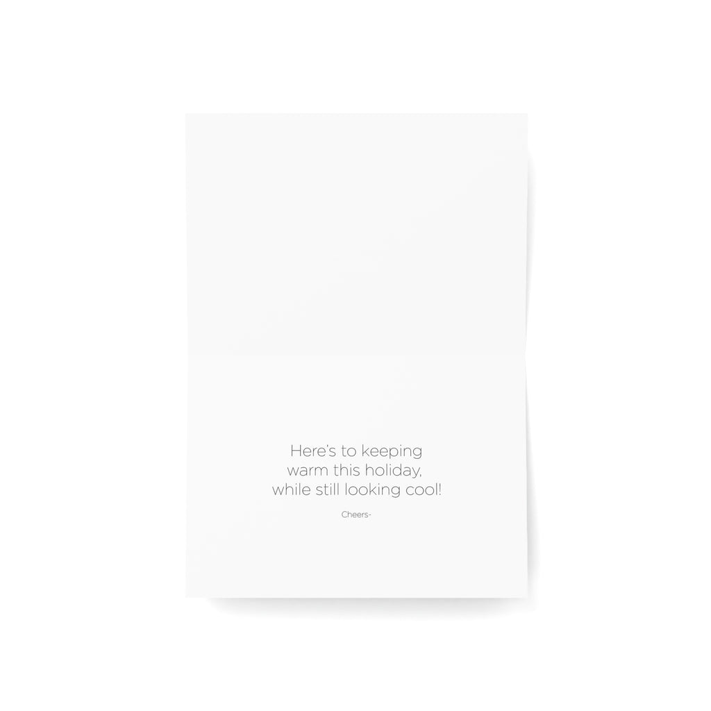 Hot Tub Santa Holiday Greeting Card